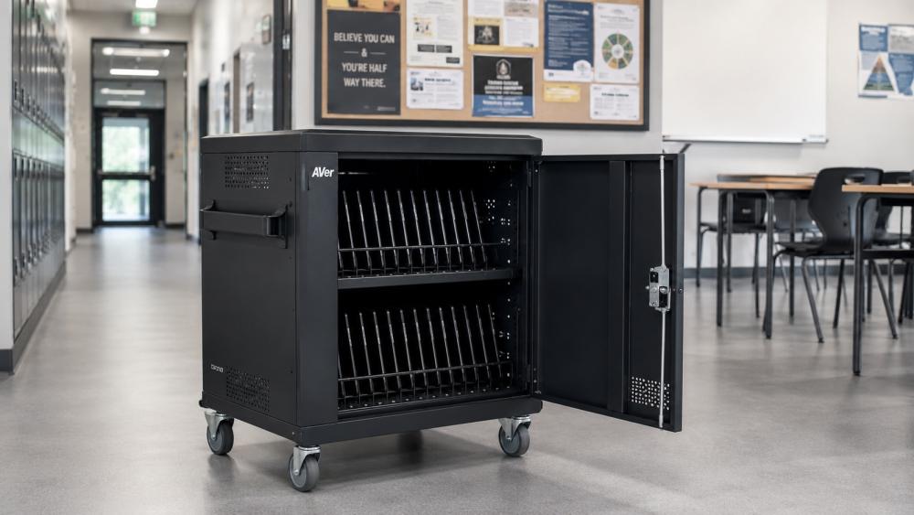 Chariot de recharge pour laptops et Chromebooks au collège et lycée
