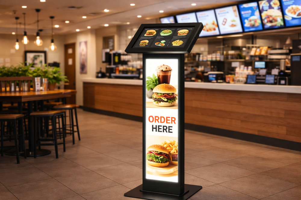 Borne de commande tablette pour restaurant et self-service