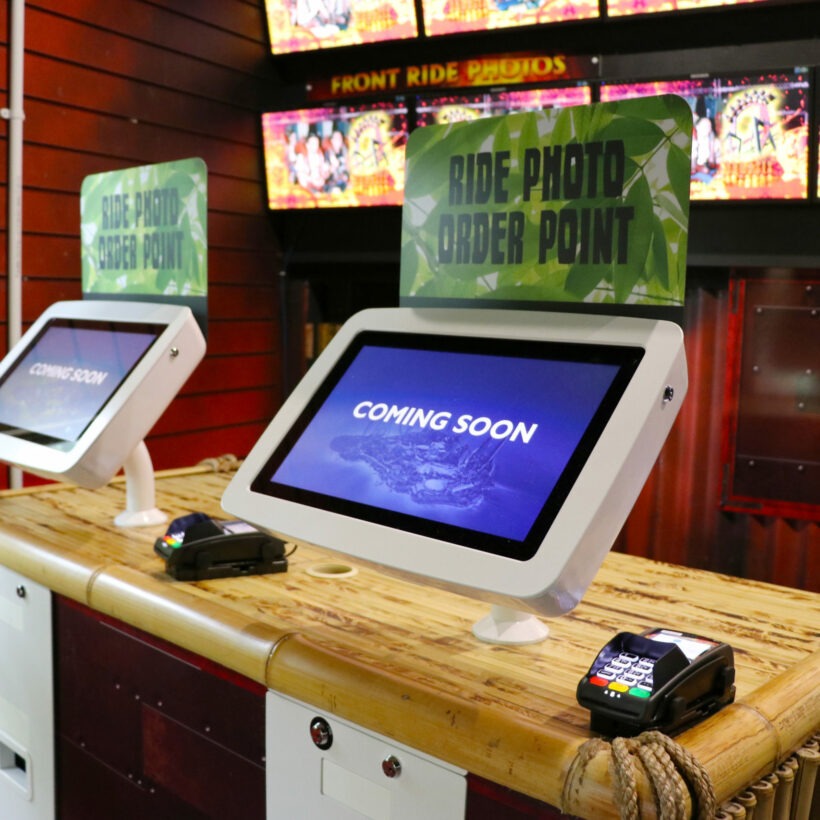 Support tablette pour borne self-service et borne d’information