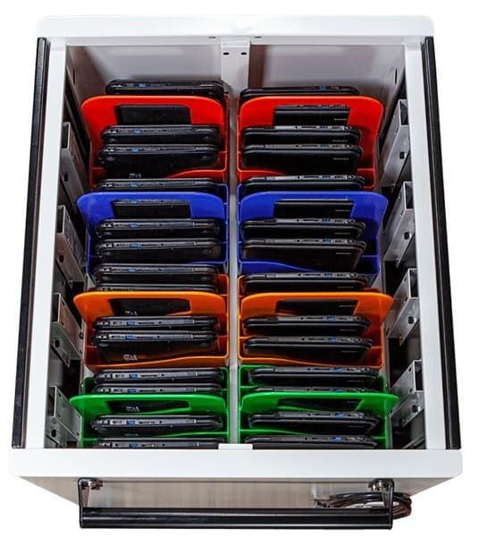 Chariot de recharge avec paniers amovibles pour iPad et tablettes