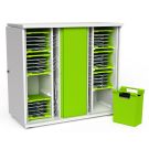Zioxi iPad oplaadkast met sync en baskets voor 32 iPads - sleutelslot