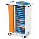 Zioxi onView2 iPad chariot de recharge USB-C pour 16 iPads dans des coques pour enfants - serrure à clé