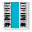 Zioxi OnView iPad Mini USB-C armoire murale incluant câbles USB-C pour 40 iPad Mini - serrure à code numérique