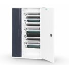Zioxi tablet USB-C wandkast voor 10 tablets - digitaal codeslot