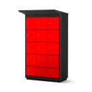 Casier de recharge Lockeel pour batteries de vélo 12 compartiments - serrure à clé