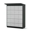Casier de recharge Lockeel pour batteries de vélo 16 compartiments - serrure à pièce