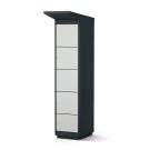 Casier de recharge Lockeel pour batteries de vélo 4 compartiments - serrure à pièce