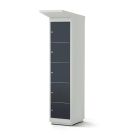 Casier de recharge Lockeel pour batteries de vélo 4 compartiments - serrure à clé