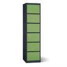 Lockeel batterie casier de chargement avec 6 compartiments - serrure à clé