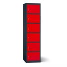 Lockeel batterie casier de chargement avec 6 compartiments - serrure à clé