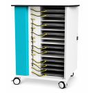 Zioxi réseau ordinateur portable chariot de recharge pour 16 ordinateurs portables - serrure à code numérique