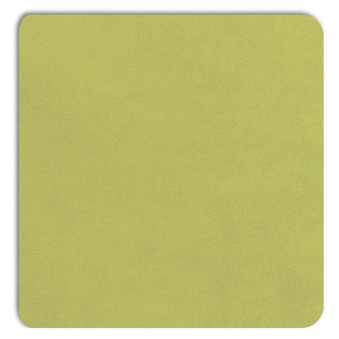 Vue détaillée du panneau d'incrustation Displine Alcantara® de couleur citron avec une texture douce.