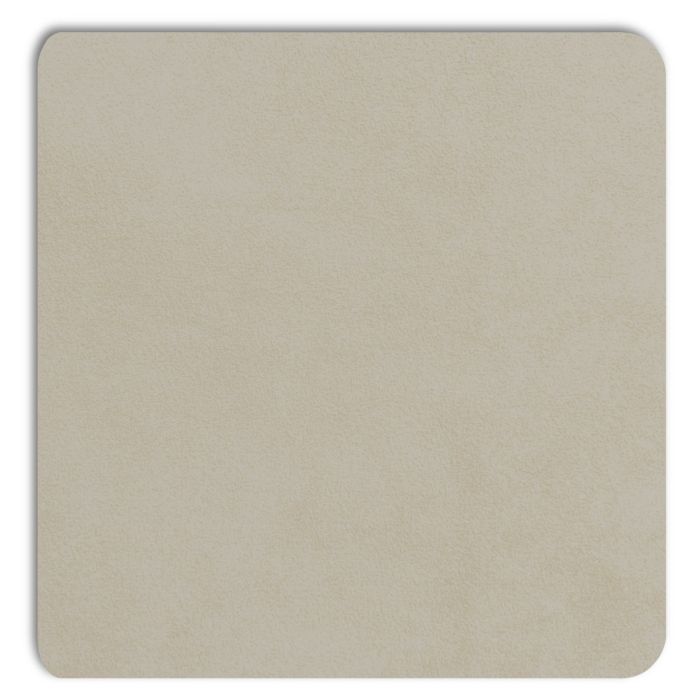Vue détaillée du panneau d'incrustation Displine Alcantara® de couleur naturelle, avec une finition douce et texturée.