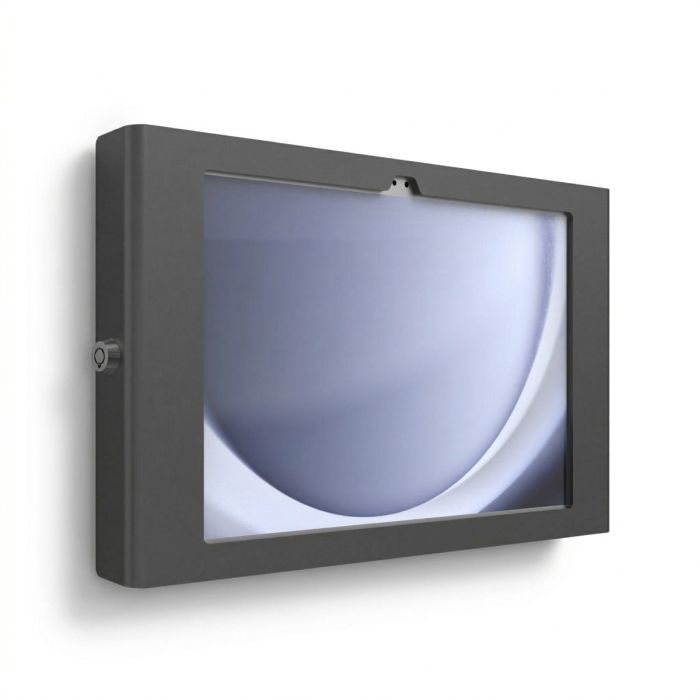 Vue latérale du support mural Compulocks Apex pour Samsung Galaxy Tab A11+, avec support de montage visible.