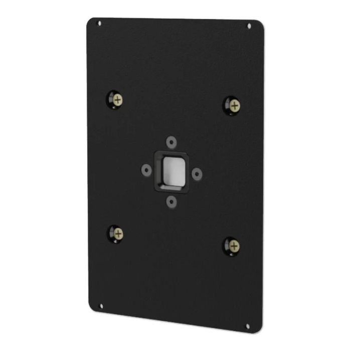 Vue arrière de l'unité rotative noire pour supports muraux Companion 2.0 et Dame 2.0 avec vis de montage visibles.