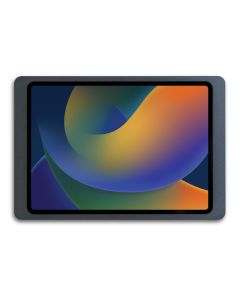Vue de dessus du support mural Displine Companion Wall 2.0 pour iPad 11 pouces, anthracite, avec iPad dans le support.