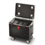 Étui de chargement ouvert PARAT TC10 TwinCharge avec compartiments visibles pour 10 tablettes et serrures numériques.