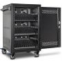 Chariot de chargement Open Power Technologies AC-LITE avec compartiments de chargement visibles pour 30 ordinateurs portables jusqu'à 15,6 pouces.