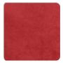 Vue détaillée du panneau d'incrustation Displine Alcantara® rouge, avec une texture douce et des coins arrondis.