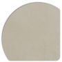 Vue détaillée du panneau d'incrustation Displine Alcantara® de couleur naturelle avec coins arrondis.