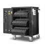 Chariot de chargement ouvert pour ordinateur portable AVer C36i+ AC avec compartiments de chargement visibles pour 36 appareils jusqu'à 15 pouces.