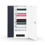 Zioxi Armoire murale USB-C pour iPad et Apple Pencil Lightning pour 10 iPads - serrure à clé