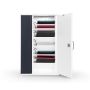 Zioxi tablet USB-C wandkast incl. USB-C kabels voor 10 tablets - sleutelslot