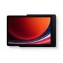 Vue de dessus du support mural Displine Companion Wall Home avec Samsung Galaxy Tab A11+ en noir.