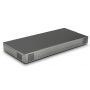 Vue latérale du hub de chargement USB-C Torvik OLH-16 avec 16 ports, visible dans une finition moderne.