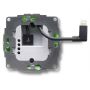 Vue détaillée de l'alimentation intégrée Smart Things sCharge USB-A avec câble Lightning, avec connexions et points de montage visibles.
