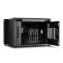 Classeur ouvert TransformerBox T12-PD Perf. De plus, avec compartiments de chargement visibles pour 12 appareils.