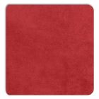 Vue détaillée du panneau d'incrustation Displine Alcantara® rouge, avec une texture douce et des coins arrondis.