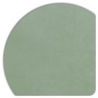 Vue détaillée du panneau d'incrustation Displine Alcantara® de couleur menthe avec un coin arrondi.