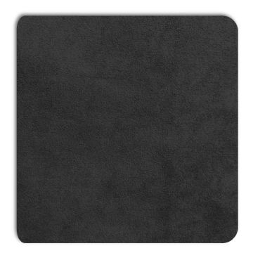 Vue détaillée du panneau d'incrustation Displine Alcantara® noir pour la série Wall Home 2.0, avec une texture douce et luxueuse.