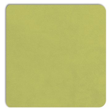 Vue détaillée du panneau d'incrustation Displine Alcantara® de couleur citron avec une texture douce.