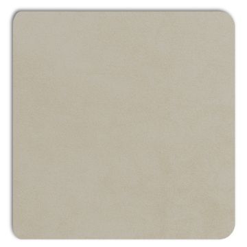 Vue détaillée du panneau d'incrustation Displine Alcantara® de couleur naturelle, avec une finition douce et texturée.