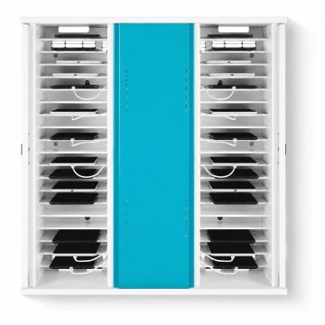 Zioxi Armoire murale OnView iPad Mini USB‑C pour 40 iPad Mini - serrure à code numérique