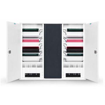 Zioxi OnView iPad & stylet USB-C armoire murale USB-C incl. câbles USB-C pour 20 iPads - serrure à code numérique
