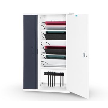 Zioxi iPad et USB‑C Pencil armoire murale USB‑C incl. câbles USB‑C pour 10 iPad - verrou RFID