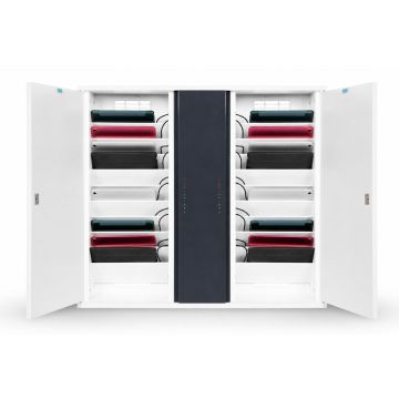 Zioxi Armoire murale OnView pour tablettes USB-C, incl. câbles USB-C pour 20 tablettes - serrure à code numérique
