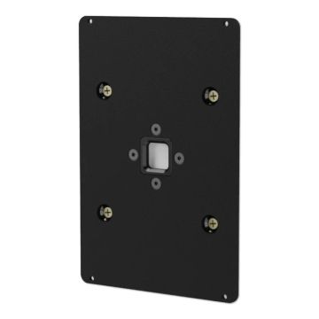 Vue arrière de l'unité rotative noire pour supports muraux Companion 2.0 et Dame 2.0 avec vis de montage visibles.