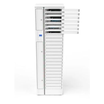 Zioxi Onview casier de chargement iPad/tablette USB-C incl. câbles USB-C pour 24 iPads/tablettes - RFID hybride