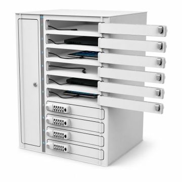 Casier de chargement Zioxi iPad/tablette USB-C pour 10 iPads/tablettes - serrure à code numérique